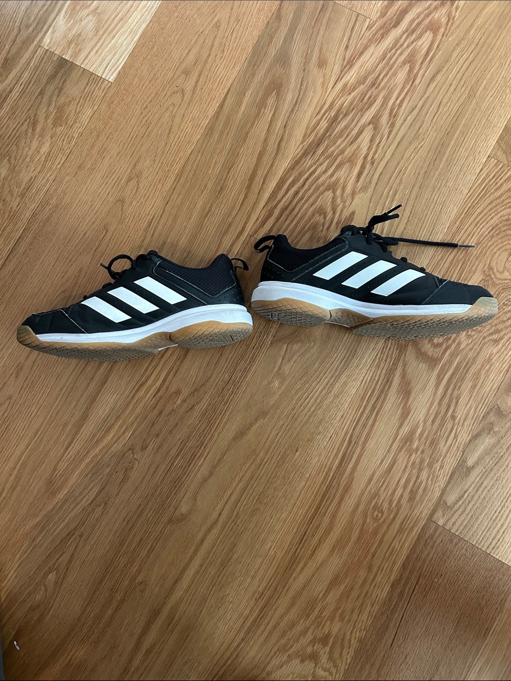Adidas Women’s  Black and White Low-Top Indoor Volleyball Shoes